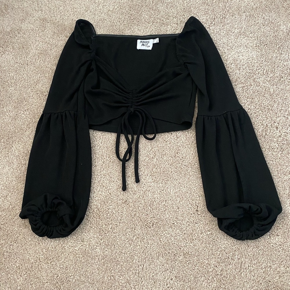 Princess Polly Women’s Long Sleeve Crop Top - Size US 4
